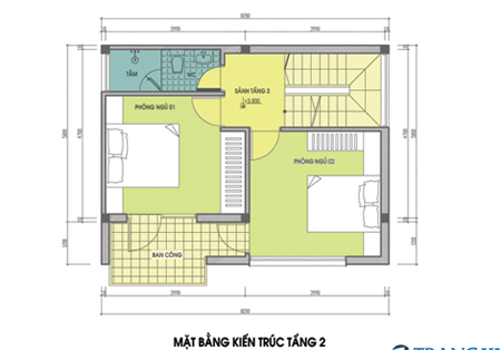 Tư vấn thiết kế nhà phố 3 tầng hiện đại với diện tích 8,2x6,5m | ảnh 3