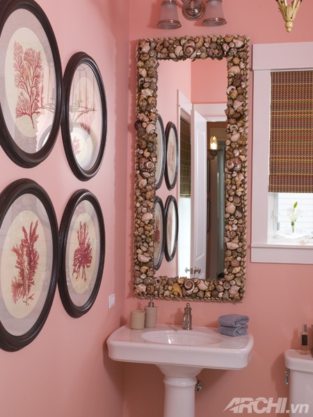 Phòng tắm mùa hè với sắc hồng lãng mạn | ảnh 5