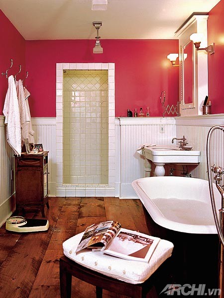 Phòng tắm mùa hè với sắc hồng lãng mạn | ảnh 6