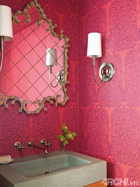 Phòng tắm mùa hè với sắc hồng lãng mạn | ảnh 7