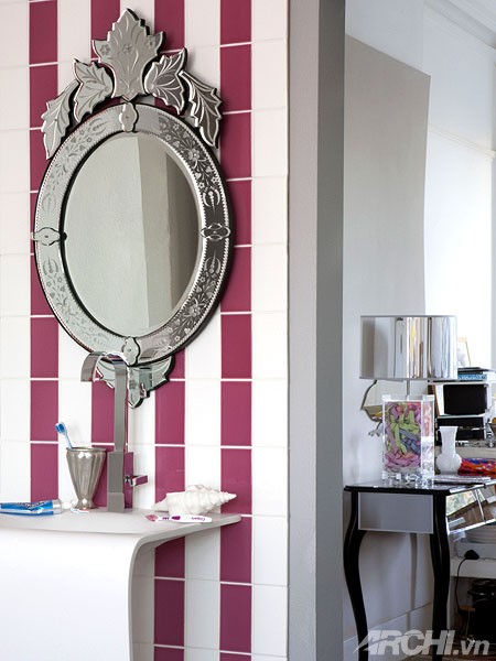 Phòng tắm mùa hè với sắc hồng lãng mạn | ảnh 9