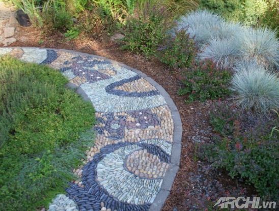 Tạo lối đi trong vườn theo phong cách mosaic | ảnh 8