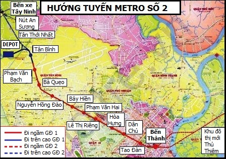 Tp.HCM: Khẩn trương xây dựng tuyến metro Bến Thành - Tham Lương | ảnh 1