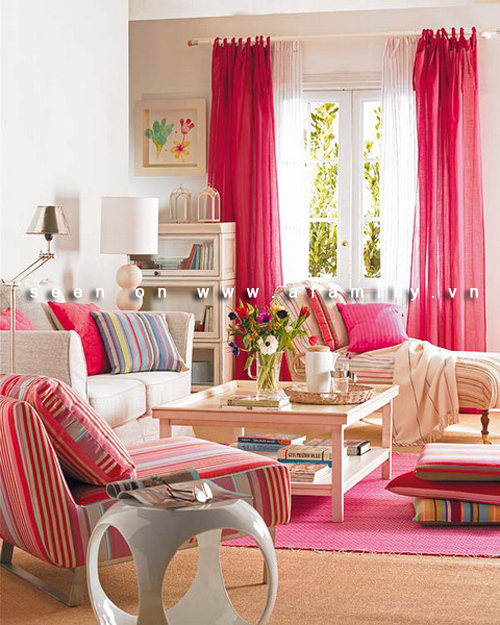 Phòng khách tuyệt đẹp với những gam màu nổi bật cho 4 mùa | ảnh 1