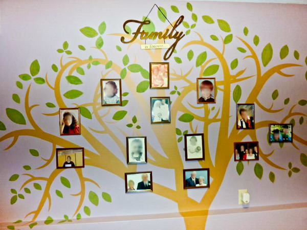 Trang trí tường nhà với cây ảnh gia đình | ảnh 12