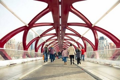 Cây cầu hòa bình ở thành phố Calgary | ảnh 3