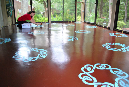 Ấn tượng với họa tiết sàn nhà từ sơn | ảnh 8