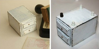 Tự làm tủ Vintage mini xinh xắn từ hộp diêm | ảnh 6