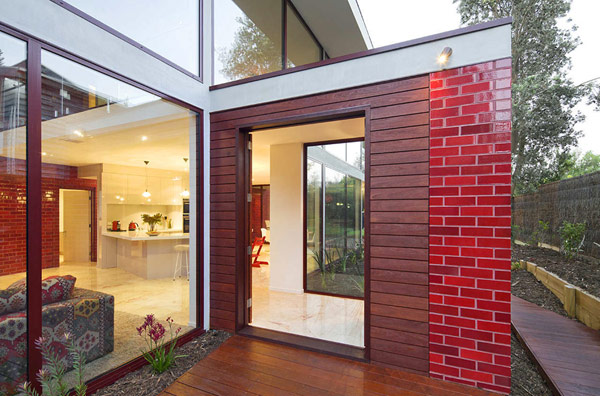 Ngôi nhà có tường ốp gạch đỏ sang trọng ở Úc | ảnh 3