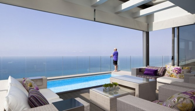 Ngắm căn hộ tầng áp mái sang trọng bên bờ biển ở Israel | ảnh 1