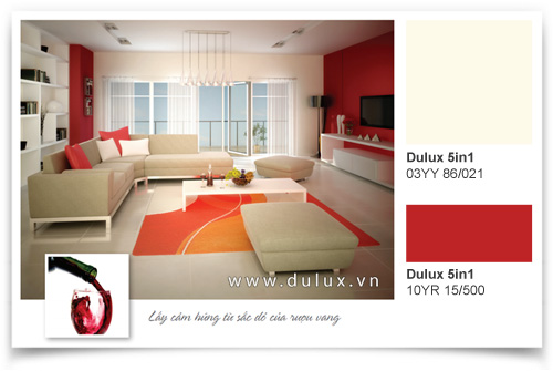Cách kết hợp sơn nhà và nội thất màu đỏ | ảnh 7