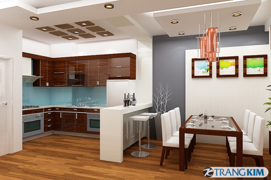 Phòng bếp sang trọng và ấm áp với nội thất gỗ | ảnh 4