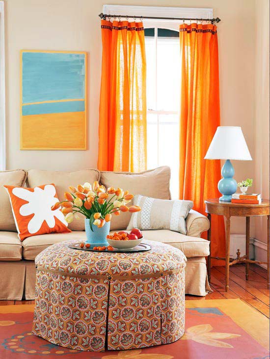 Bài trí ngôi nhà với sắc cam rực rỡ | ảnh 1