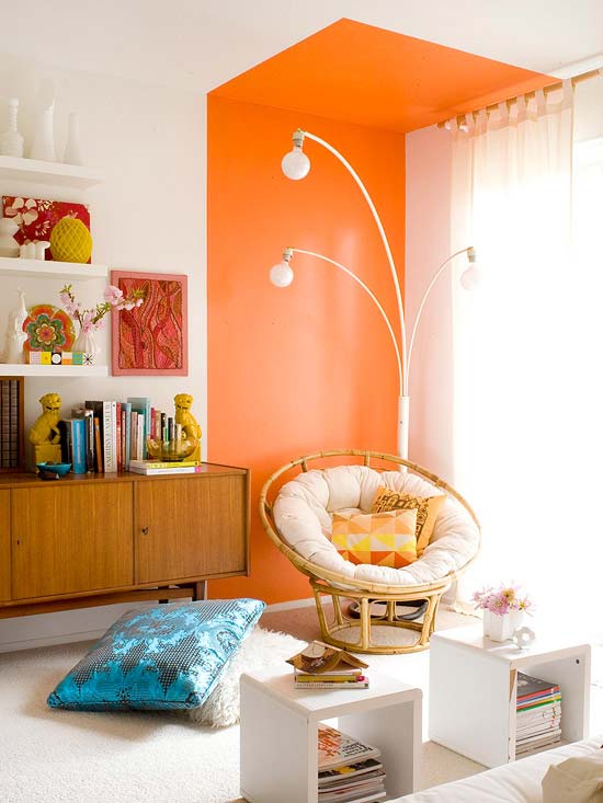 Bài trí ngôi nhà với sắc cam rực rỡ | ảnh 2