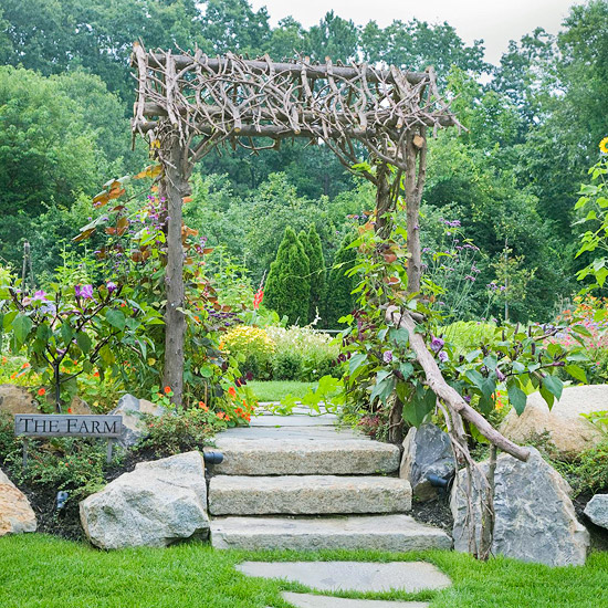 Những lối vào nhà vườn thơ mộng với cổng hoa 3