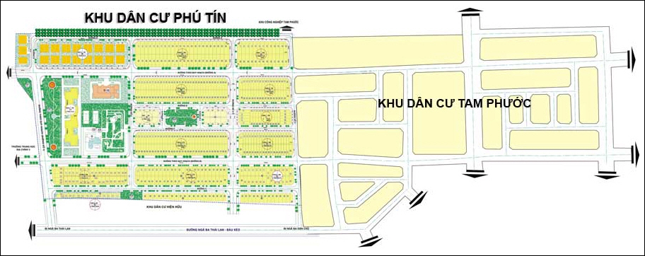 Hạ tầng, quy hoạch của Khu dân cư Phú Tín | ảnh 1