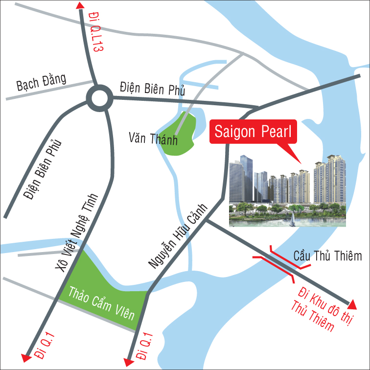 Vị trí của Saigon Pearl | ảnh 1