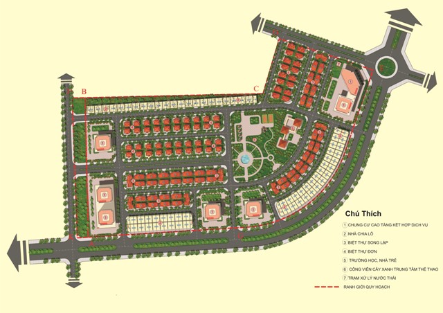 Hạ tầng, quy hoạch của Khu đô thị Tiền Phong | ảnh 1